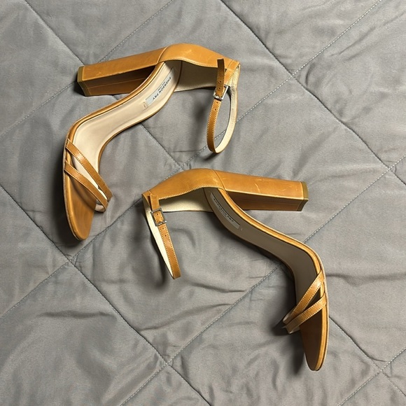 Emerson Fry Brown Leather Vero Cuoio Ankle Strap Heels Size 40 10 - Picture 5 of 15
